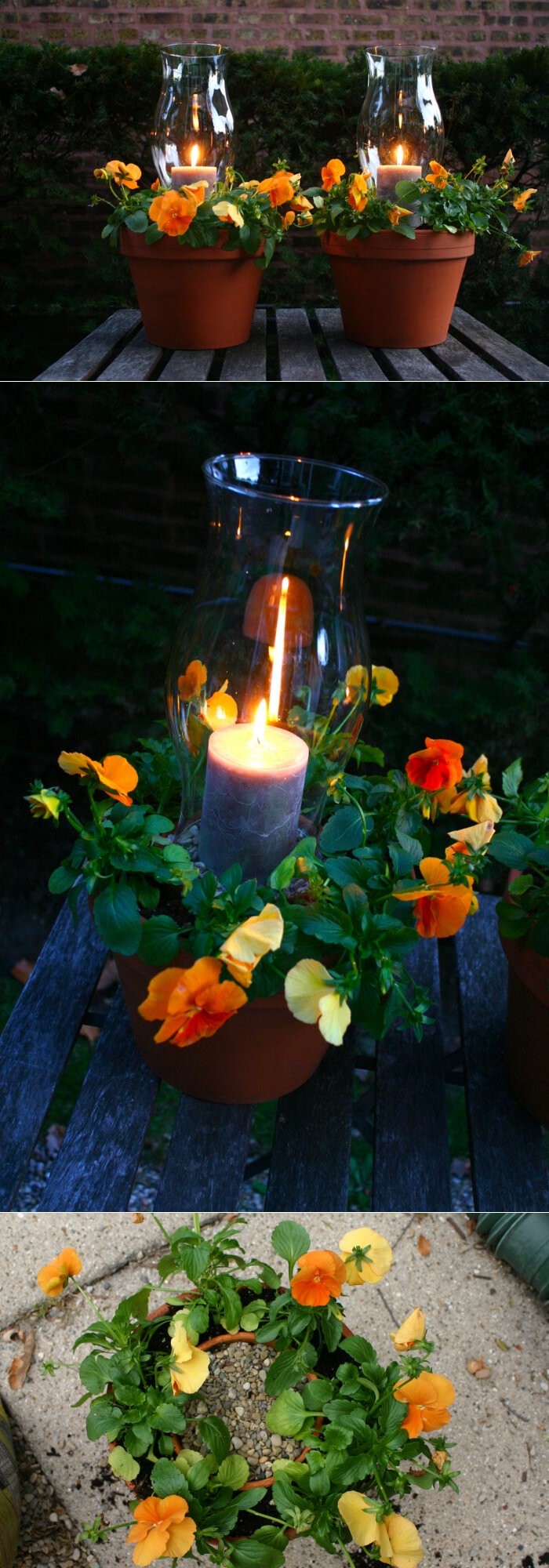 Potted Candle Planters