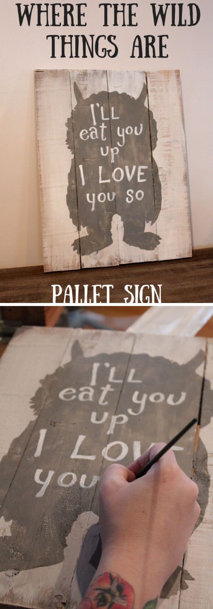 “I’ll eat you up I love you so” sign