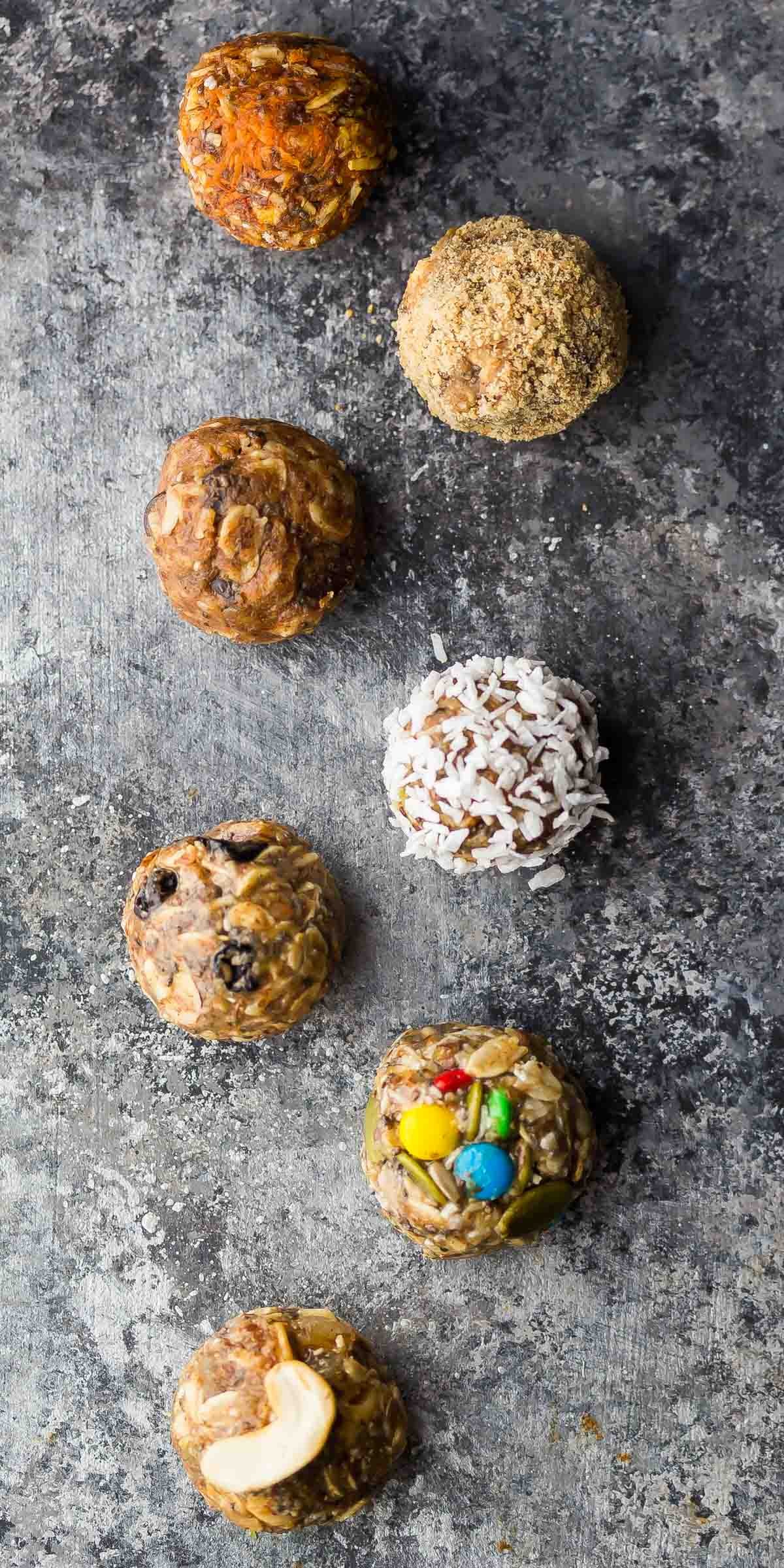 No Bake Energy Bites 7 Ways (Make Ahead)