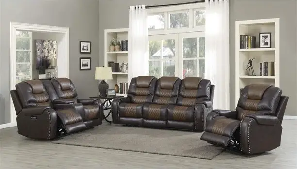 Park Avenue three-seat reclining sofa