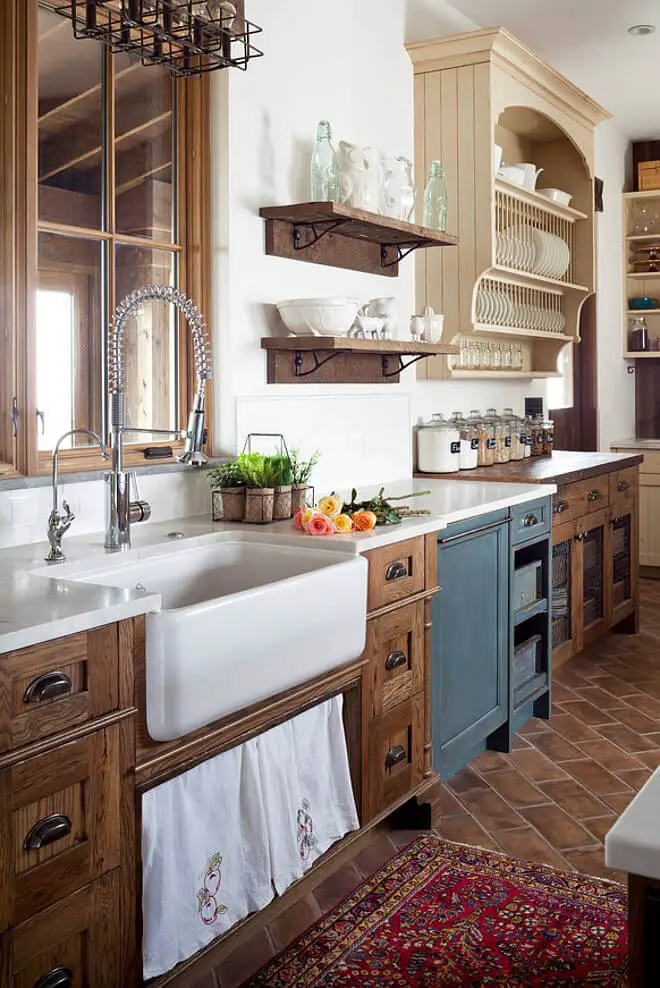 French Farmhouse Kitchen Cabinets