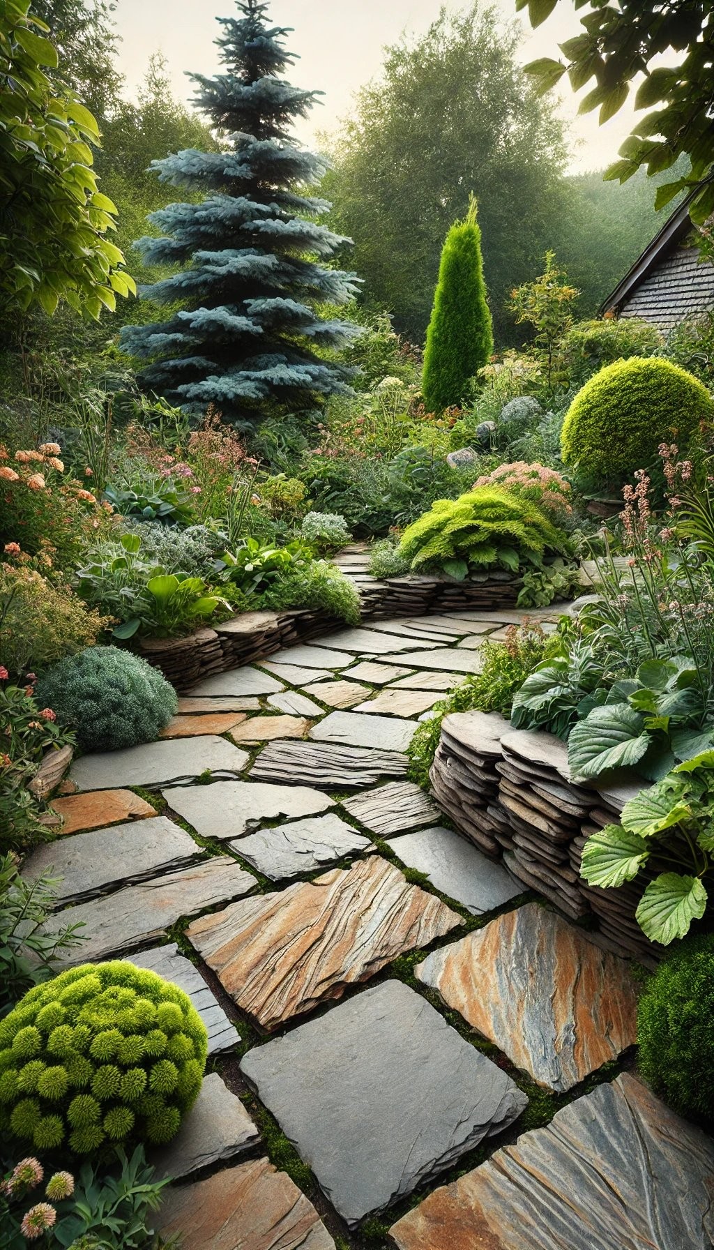 Versatile Flagstone Edging