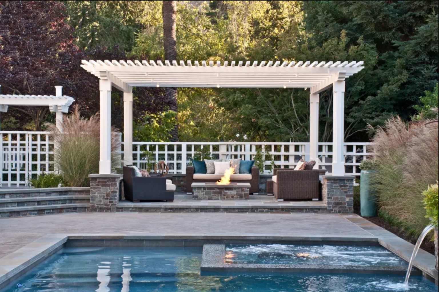 Poolside gazebo