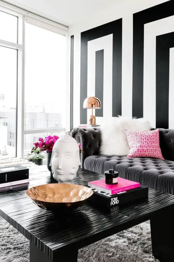 Black and white retro and modern fusion