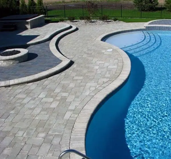 Poolside patio paver