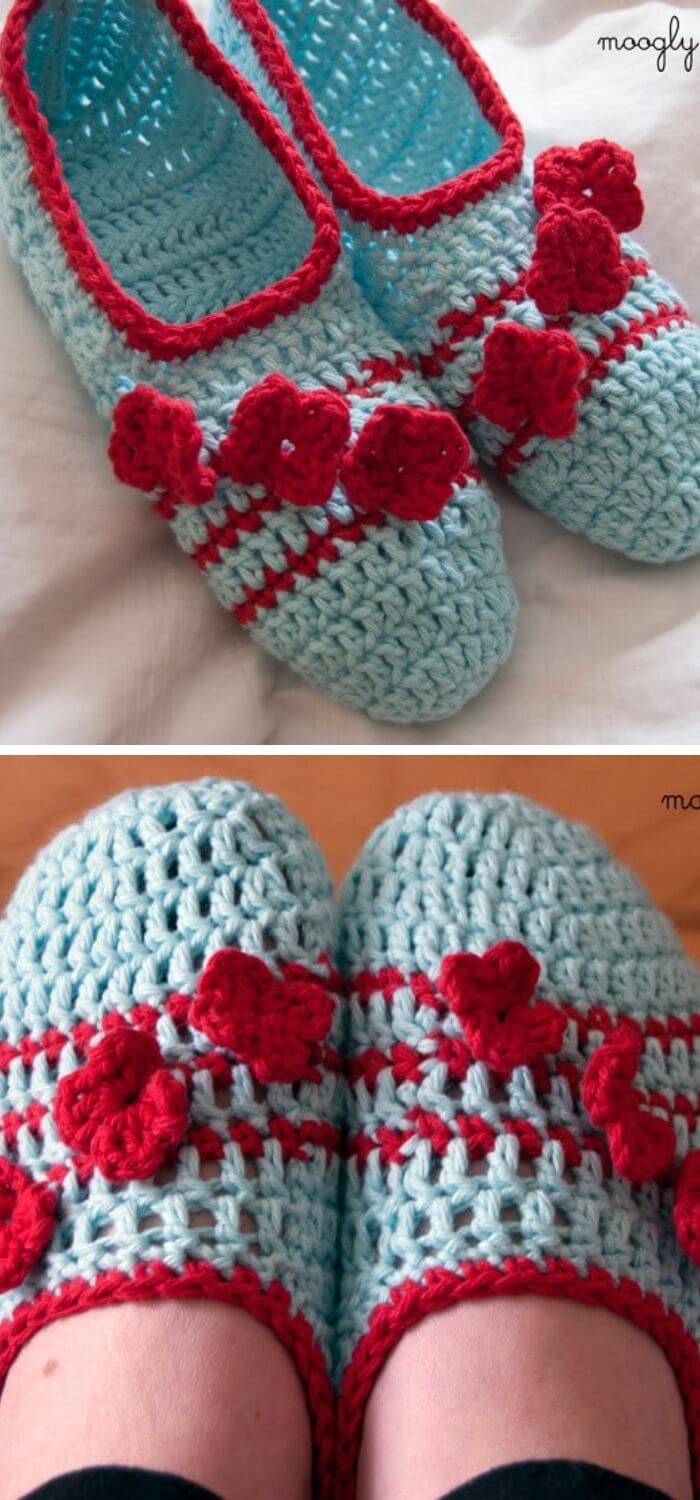 Cozy toes crochet slippers