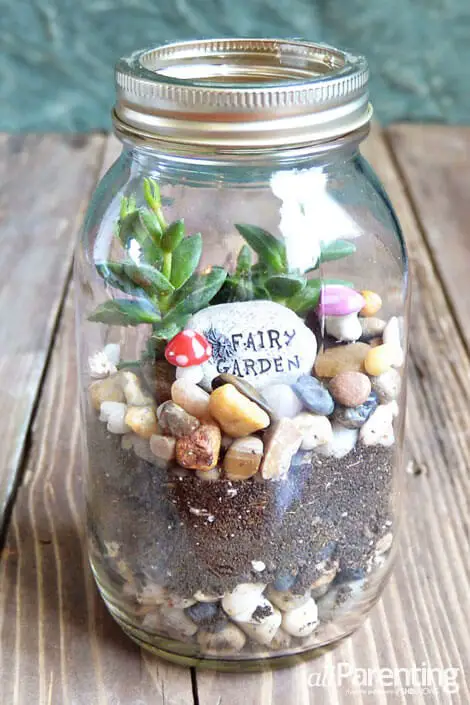 Simple Mason jar terrariums