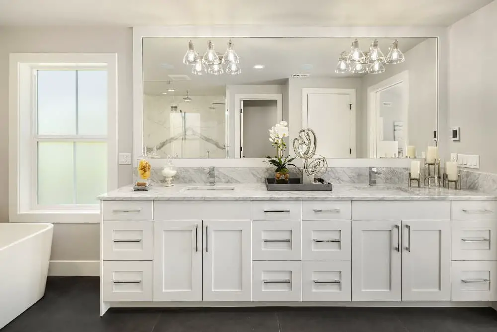 Bathroom mirror ideas for double vanity.