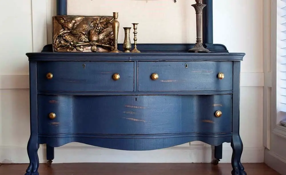 The Deep Blue Painted Dresser