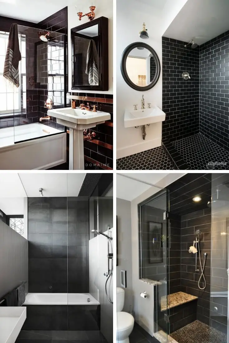 Black Bathroom Tile Ideas