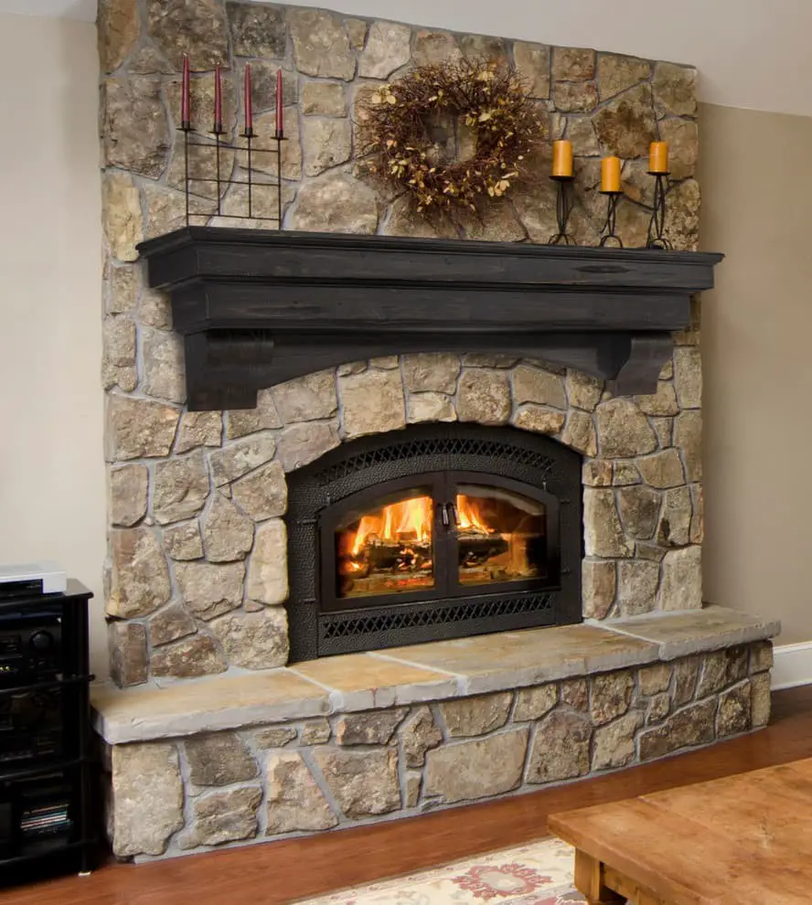 Fireplace mantel shelf ideas.