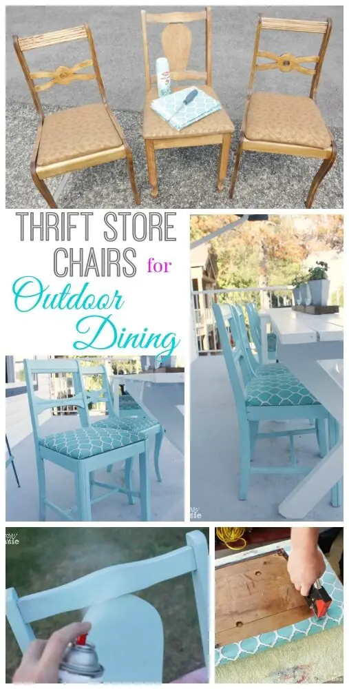 Turn Thrift Store Finds into an Outdoor Dining Set