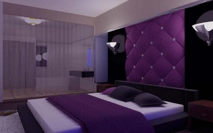 Purple bedroom ideas for couples