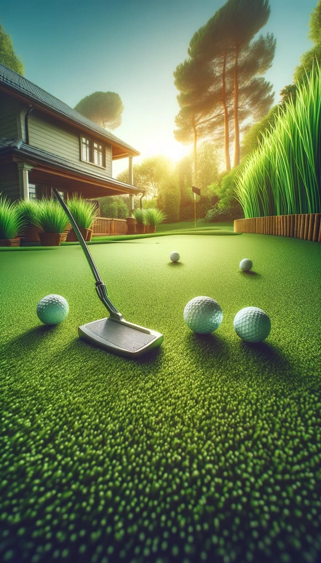 Custom-Shaped Putting Greens