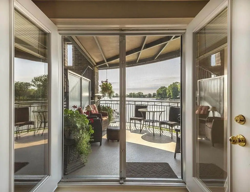 Bypass door: Famously used as patio enclosure