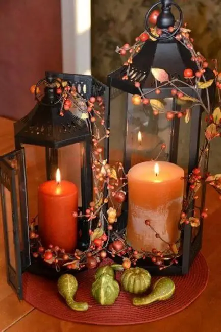 Homemade Halloween decorations and thanksgiving centerpiece ideas