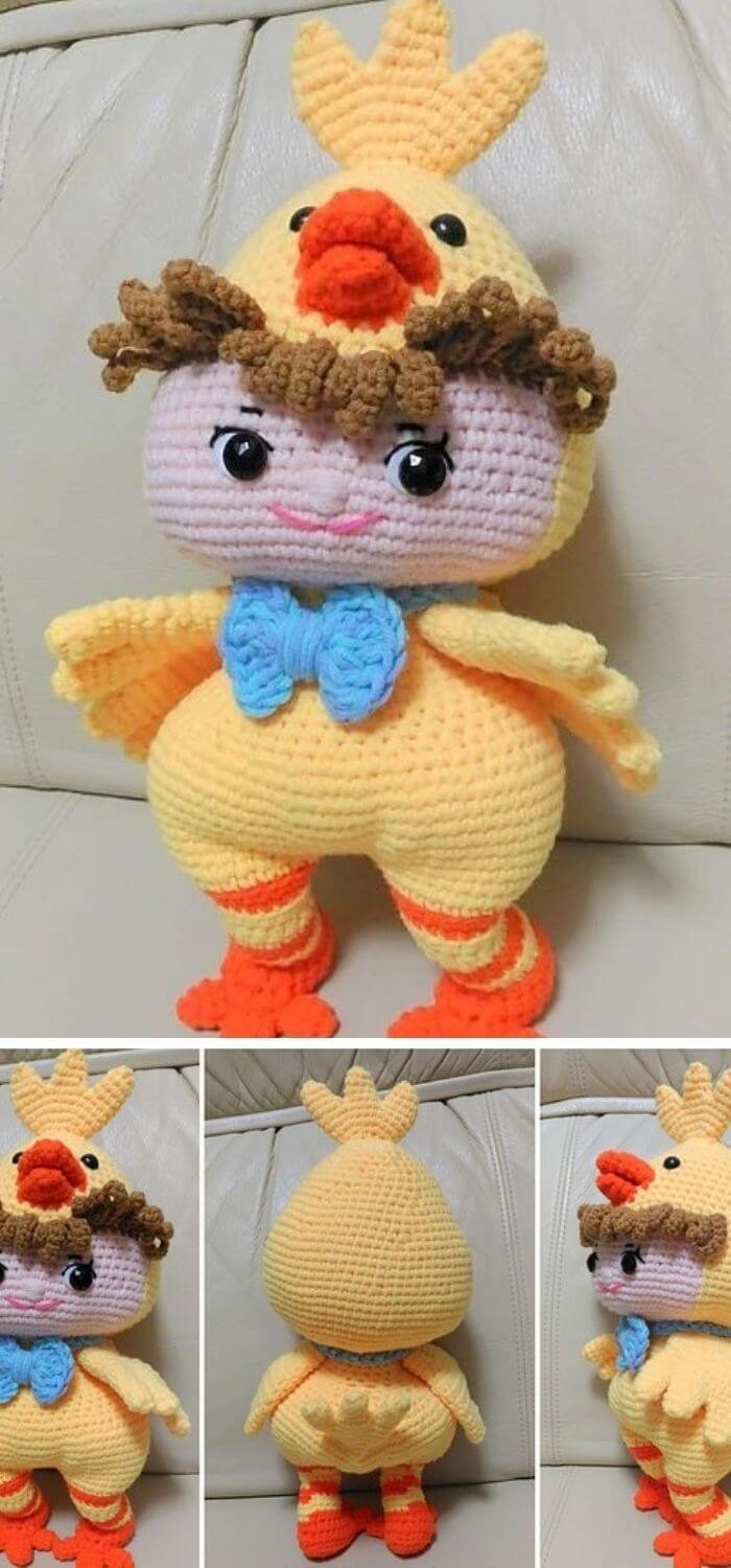 The crochet baby chick