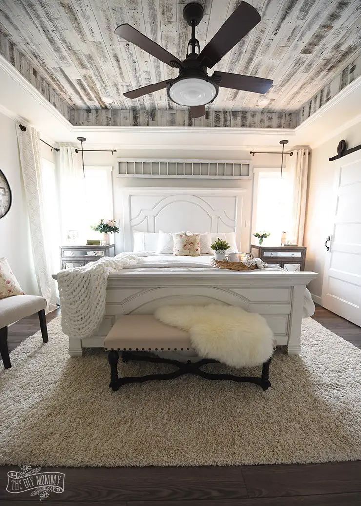 Modern farmhouse country master bedroom