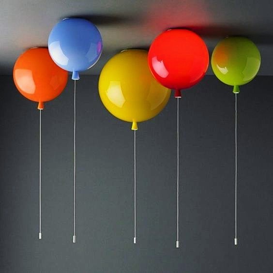 Balloon pendant light