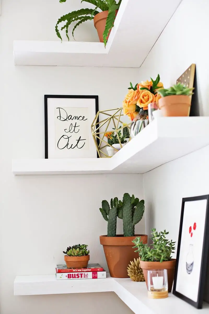 Modern Hovering Living Room Shelf