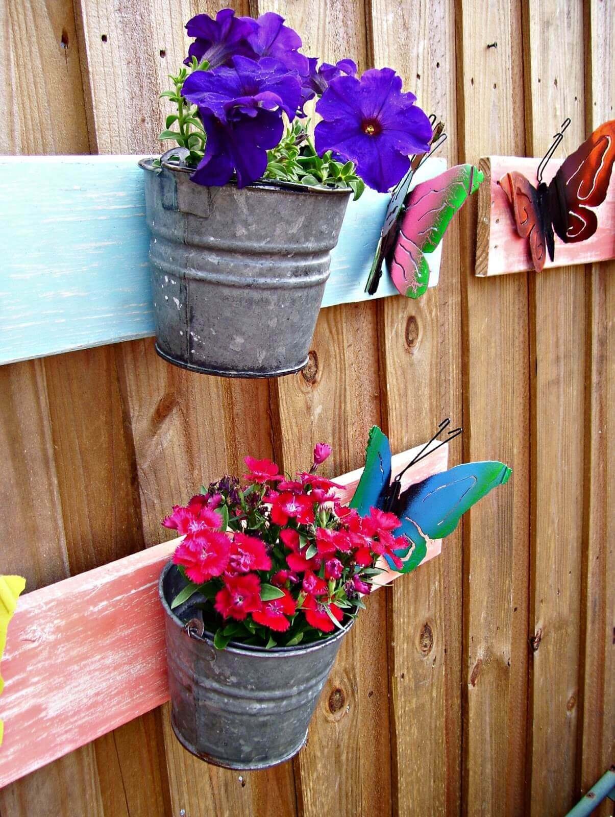 Denim Pockets for Wall-Mounted Planters