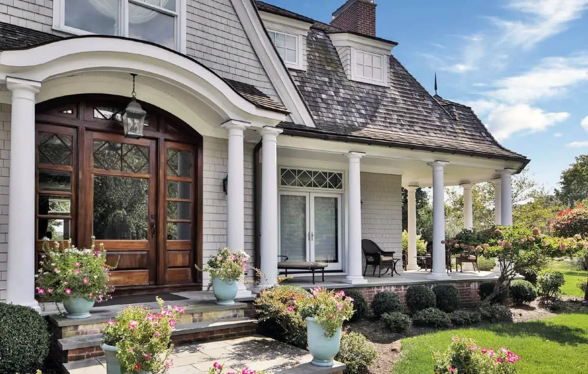 Front Door Made of Real Wood