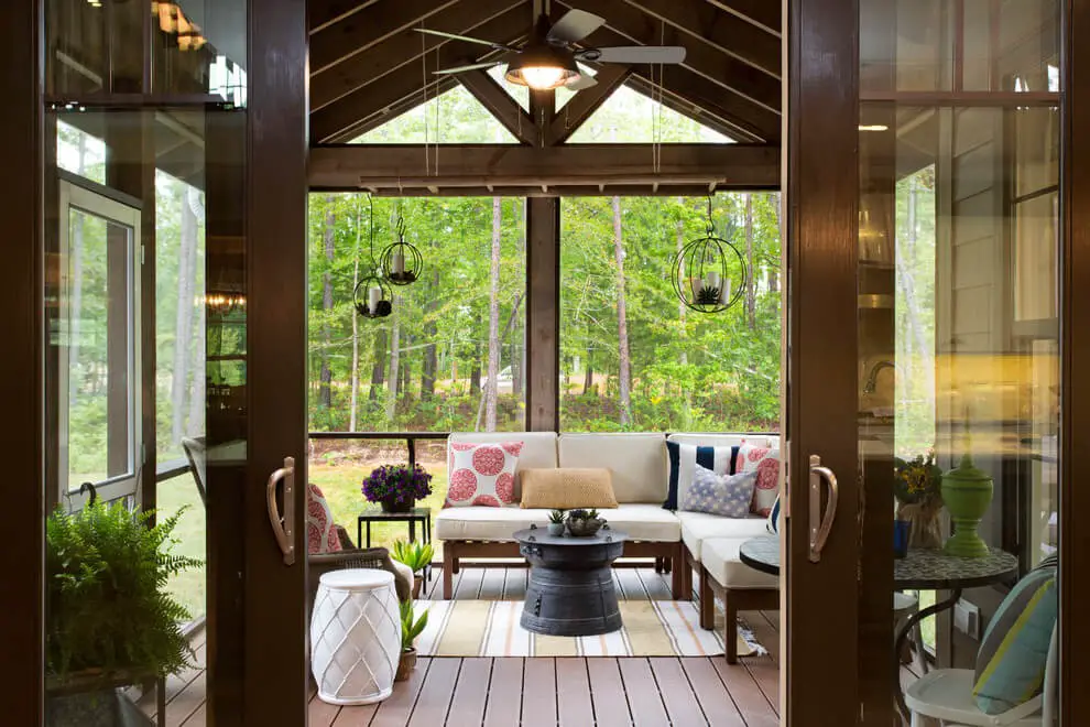 Sunroom lighting ideas