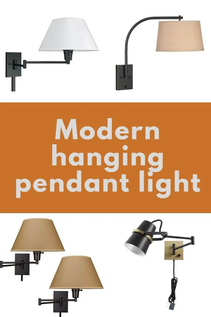 Modern hanging pendant light