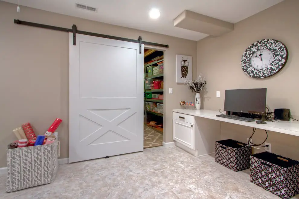 Finished basement door ideas.