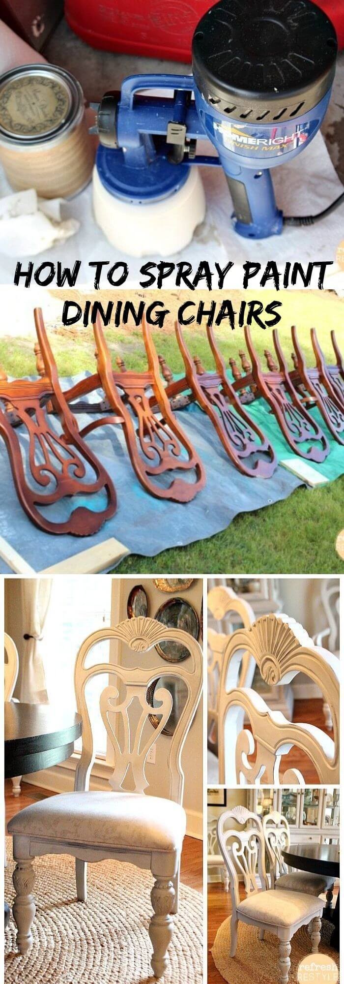 How To Spray Paint Dining Chairs