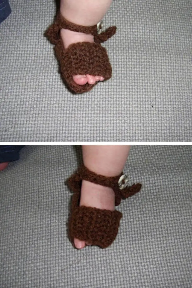 Little brown sandals