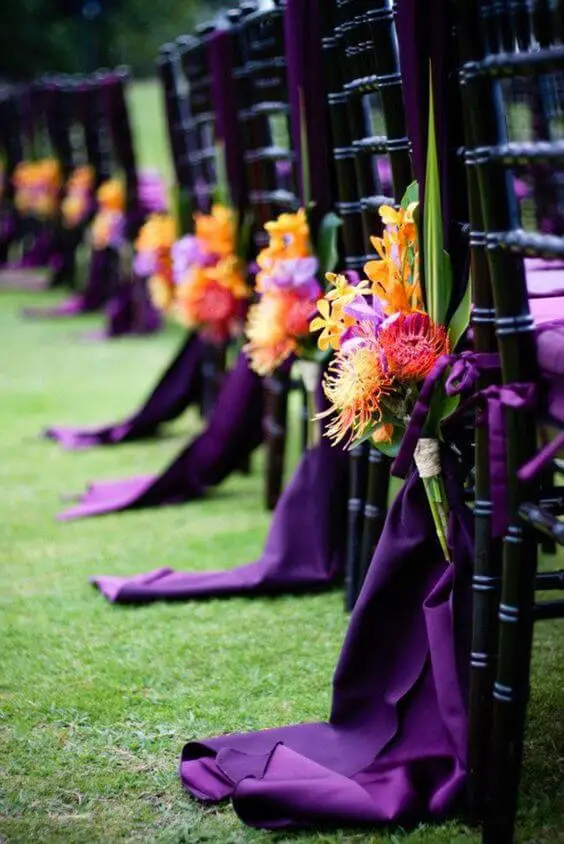 Purple orchid Wedding