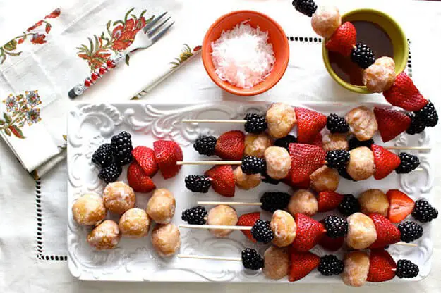 Donut Hole Breakfast Skewers