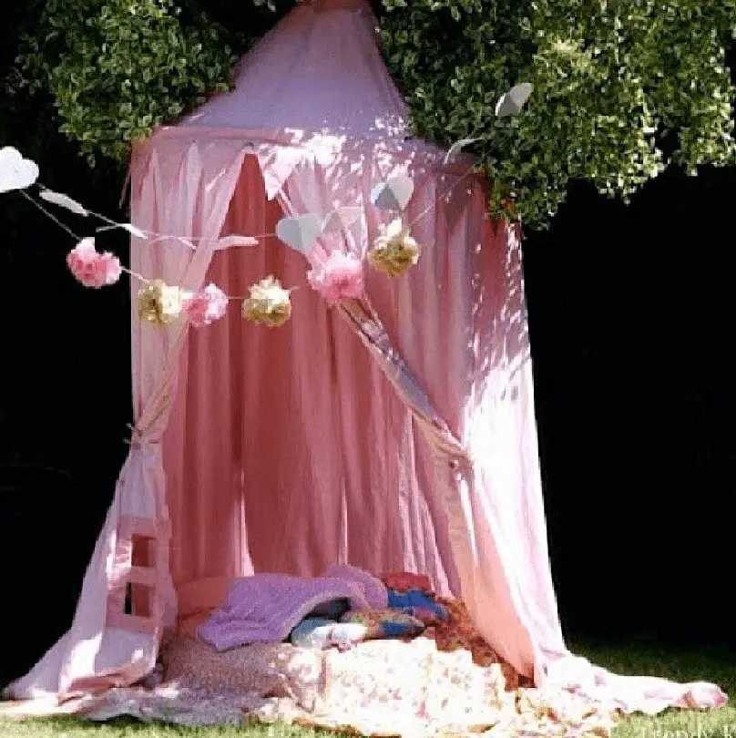 Pink tent