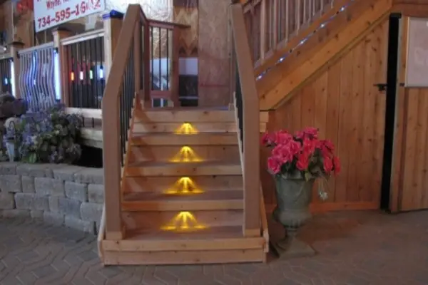 Deck stair lighting ideas