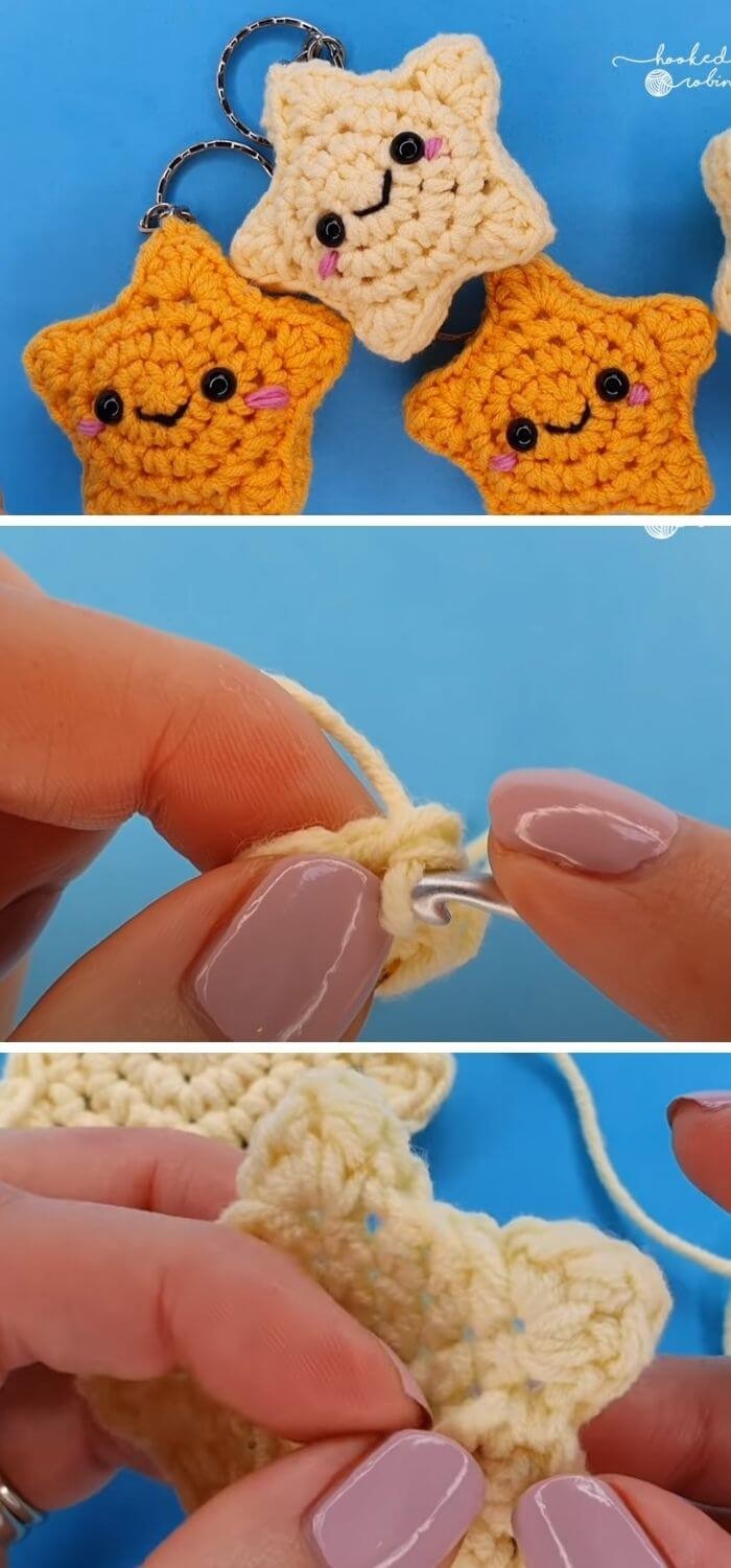 The Amigurumi star keychain