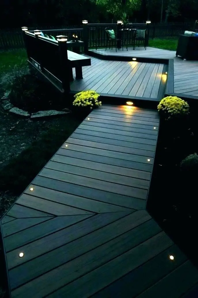 Recessed deck lighting