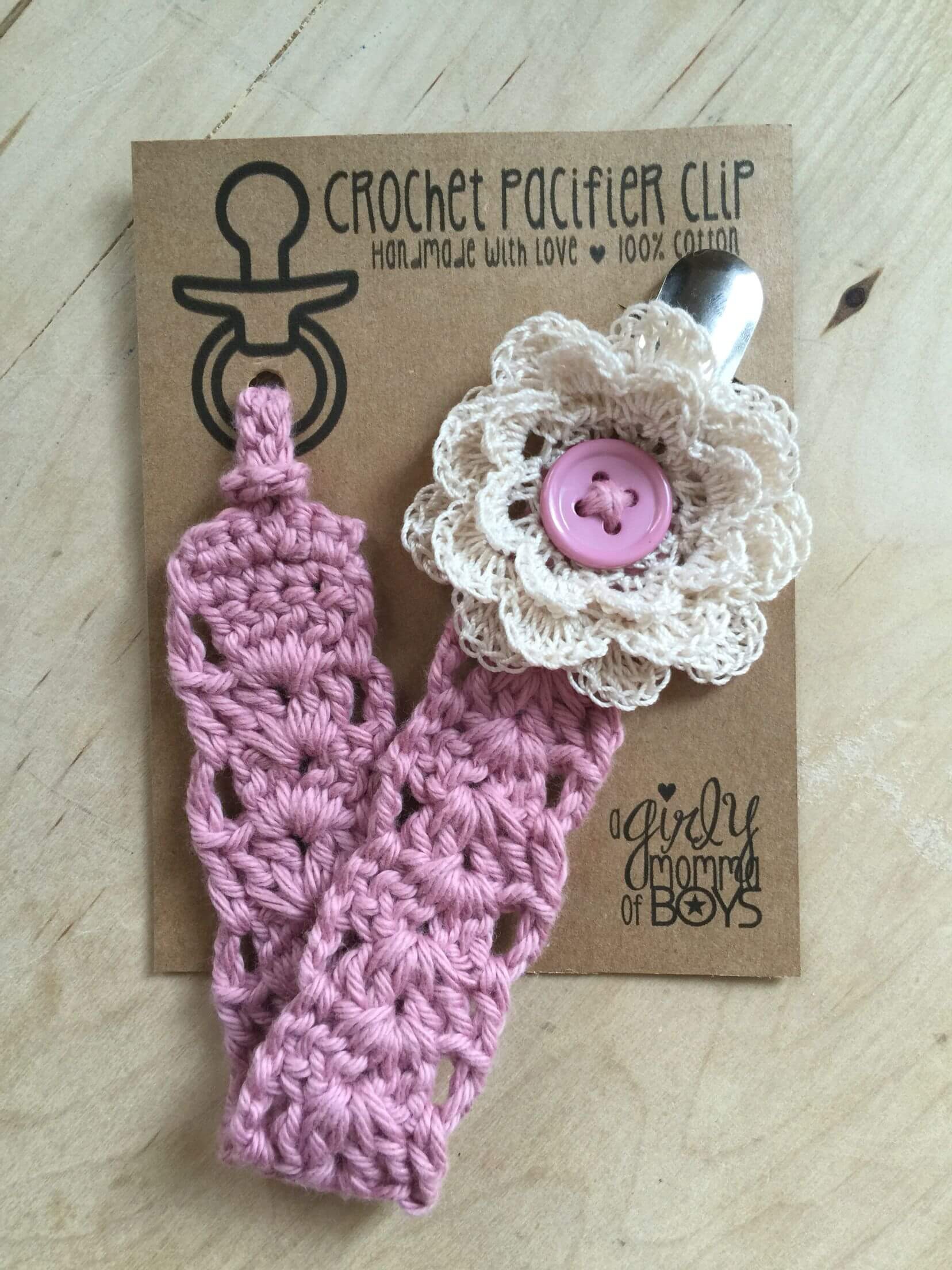 Pacifier Clip Crochet