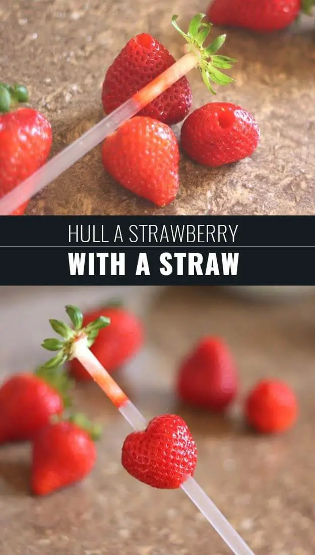 Hull A Strawberry With A Straw