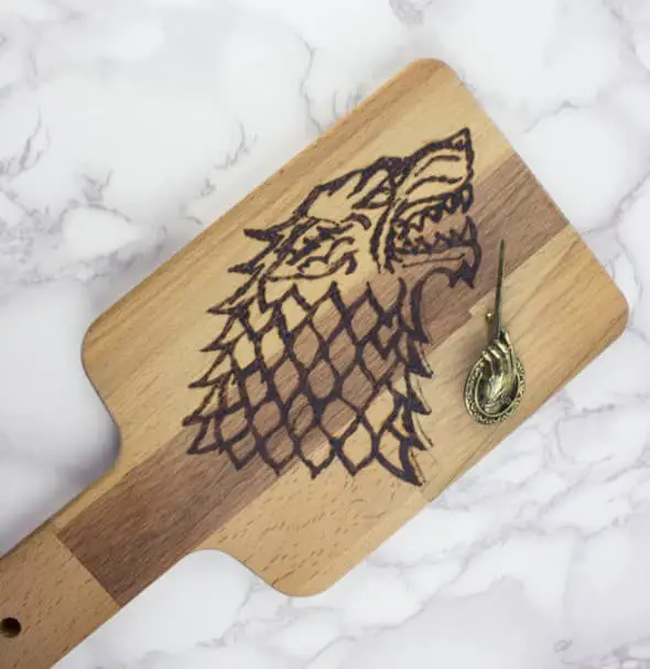 Wood burned cutting board