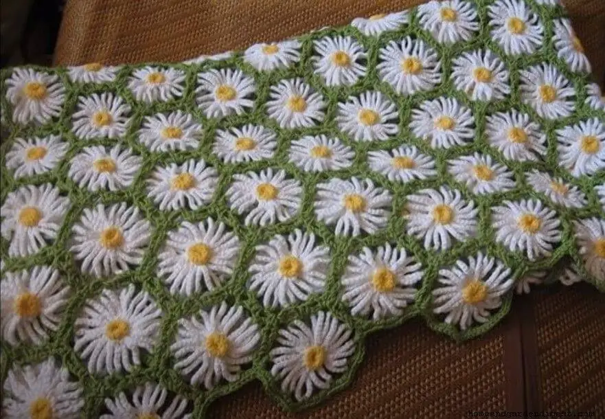 Daisy afghan