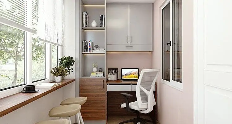 Establish a cubicle workplace in your bedroom