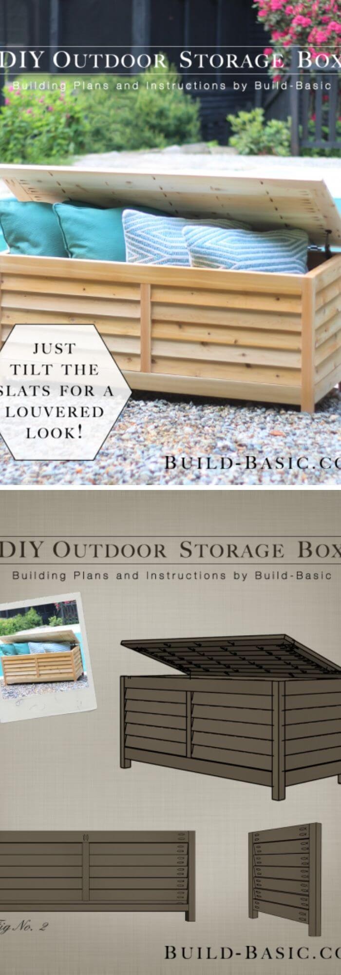 DIY outdoor storage box