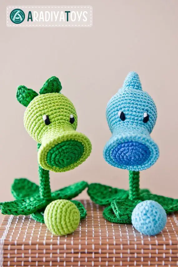 Peashooter And Snow Pea Crochet