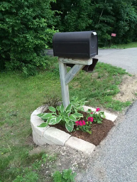 6-7. Flower beds around mailbox