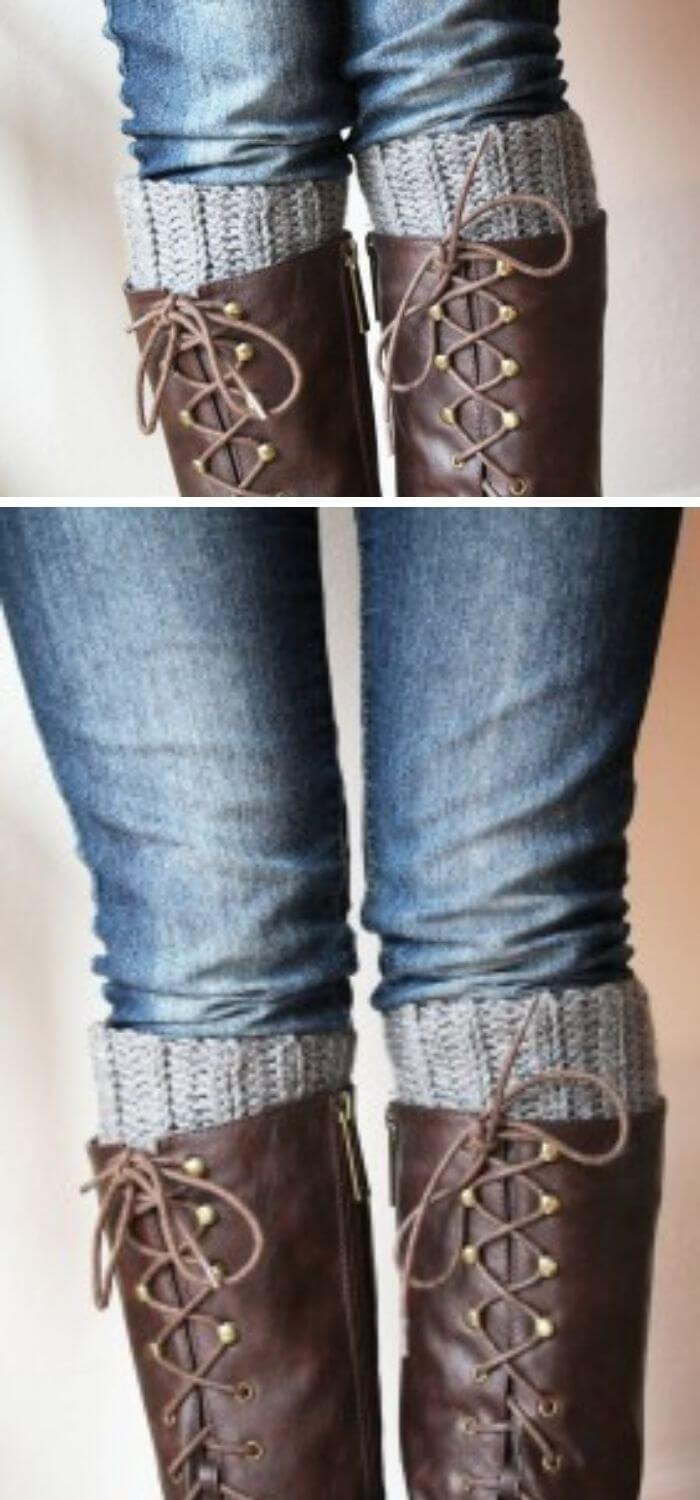 Lovely crochet boot cuffs