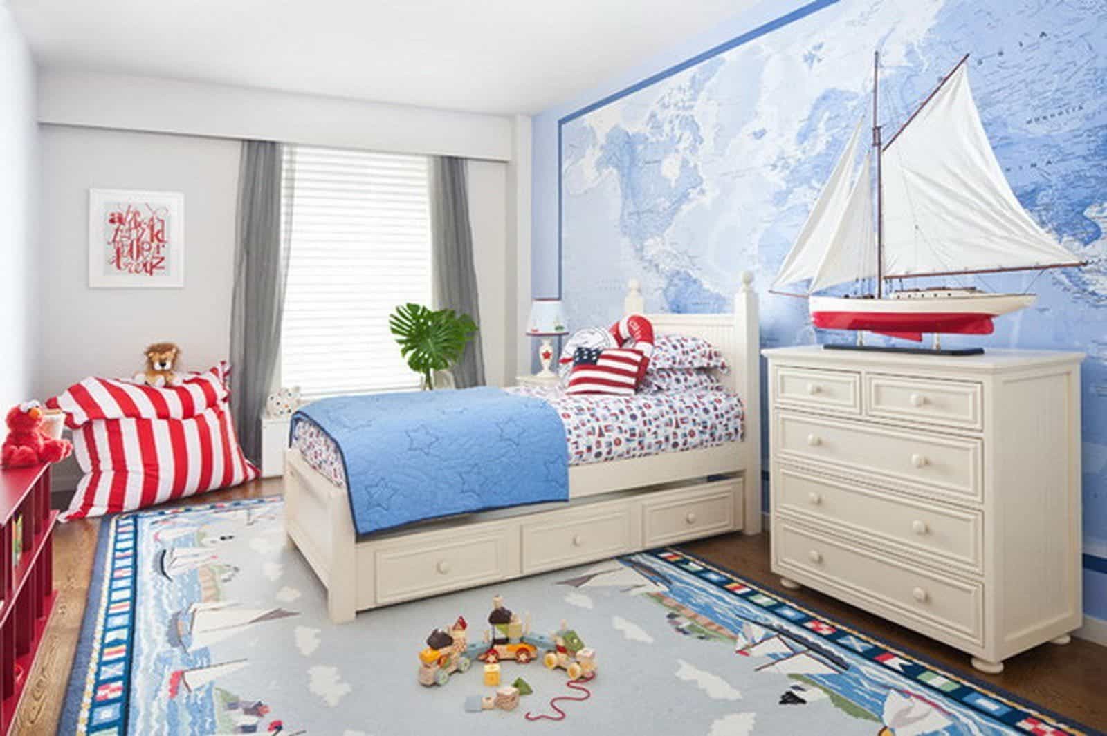 #1. Bedding for Nautical Theme