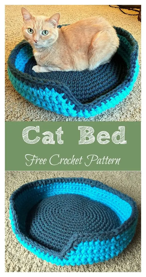 Cat bed Crochet Pattern