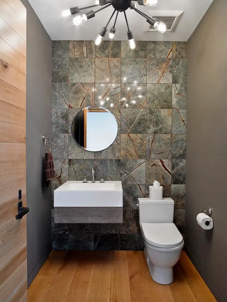 Powder room tile ideas