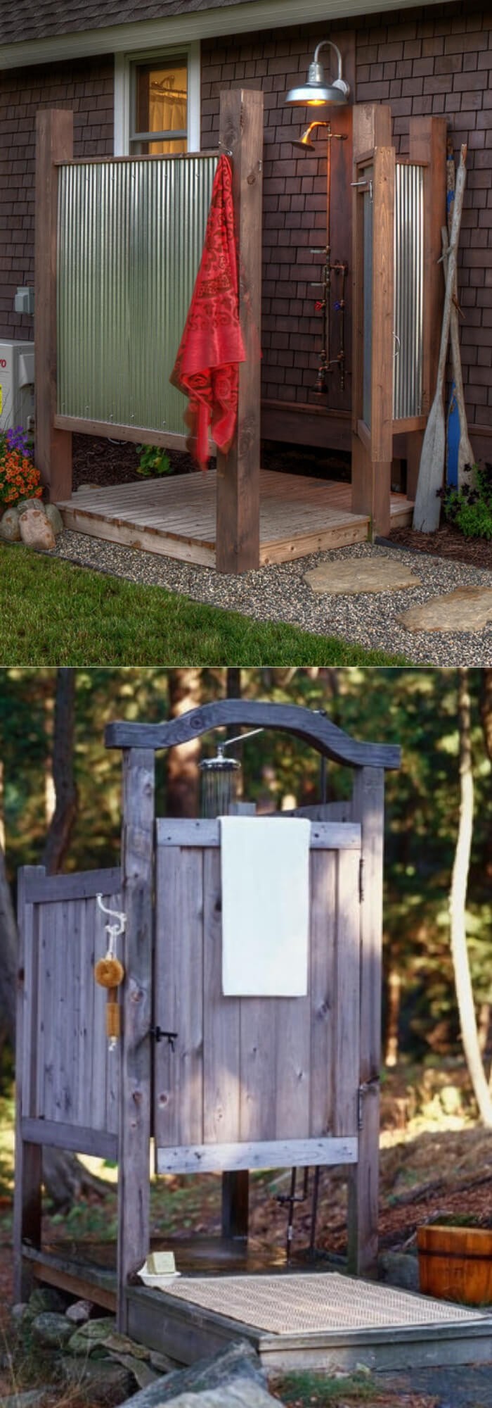 Rustic Outdoor Shower